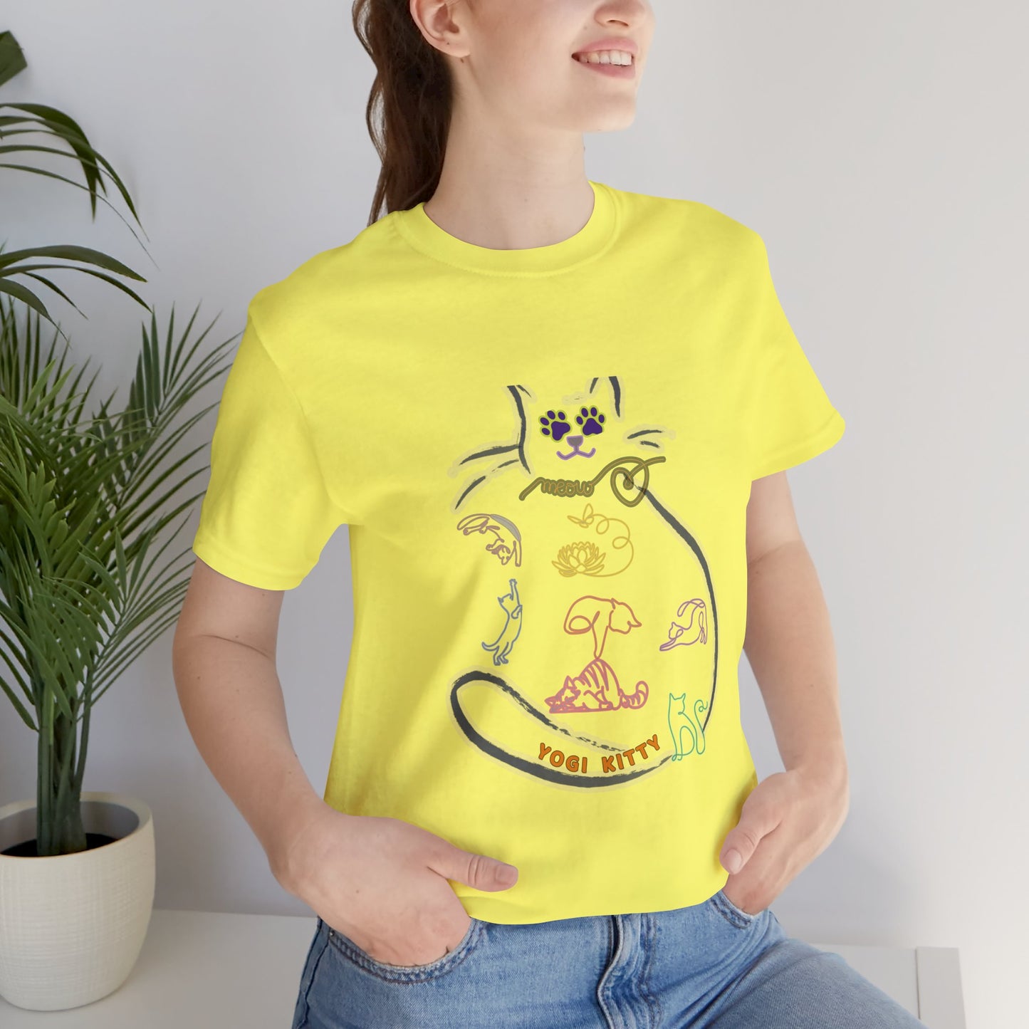 Yogi Kitty V9. Tee - Cute Cat Yoga Shirt