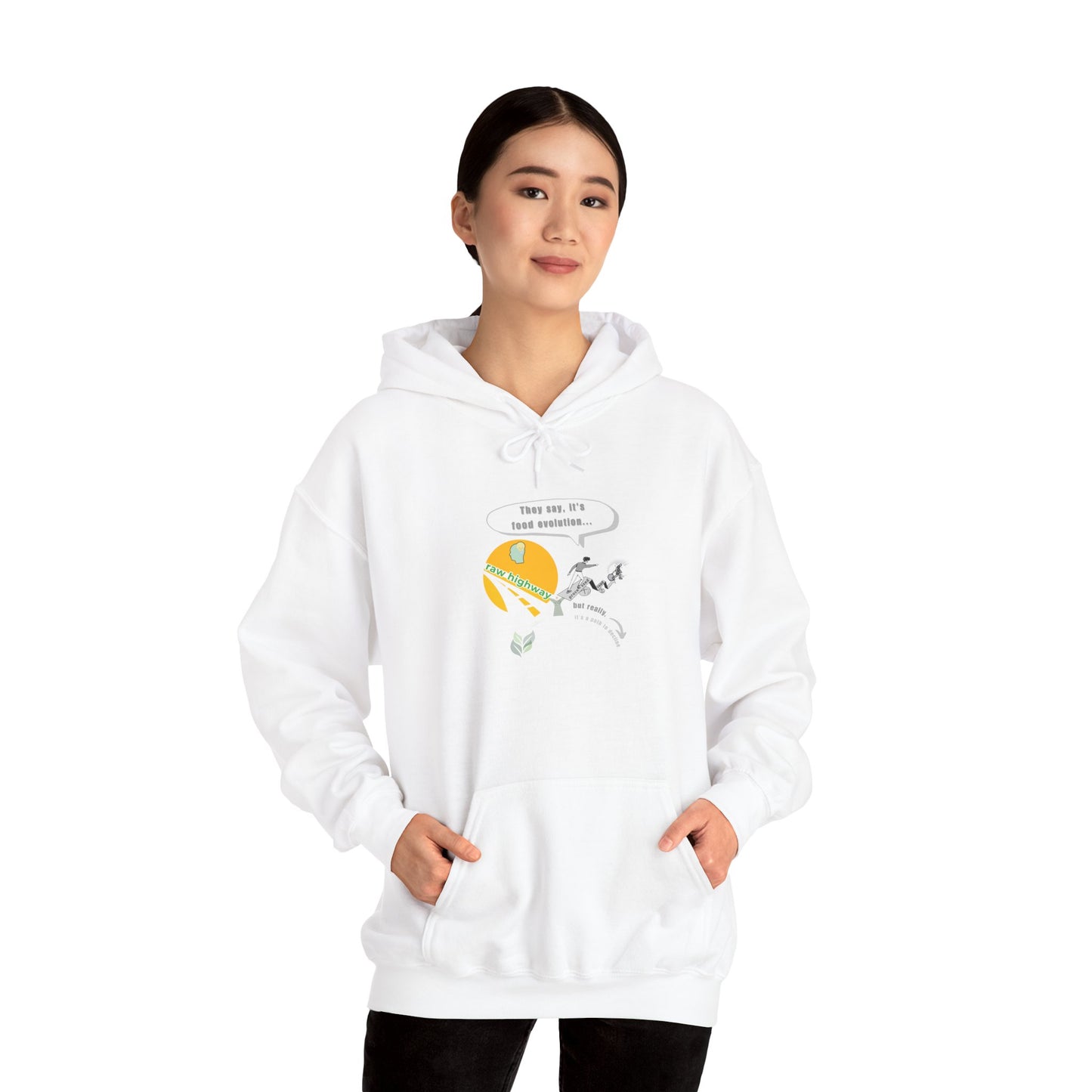 Raw vs Processed Path Hoodie – Sunshine Vibes Wellness Design | Why Choose Raw Knowledge v8.2