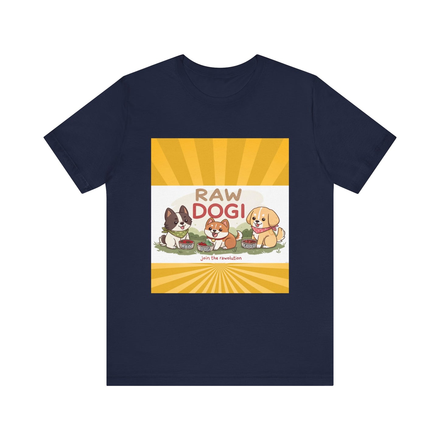 Raw Dogi V2. Tee - Playful Puppies Design