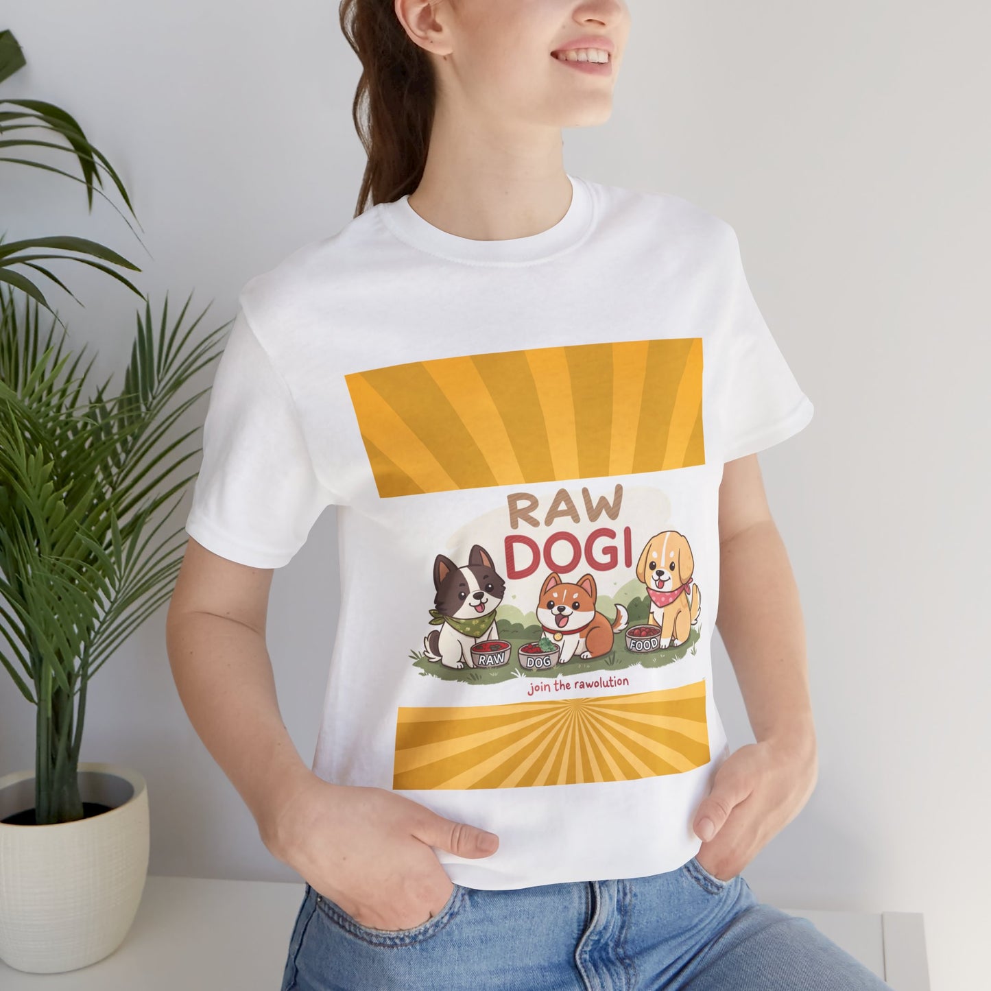 Raw Dogi V2. Tee - Playful Puppies Design