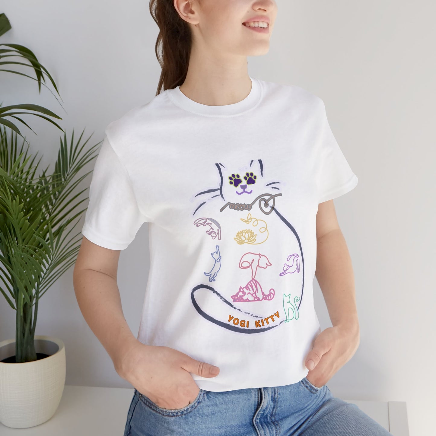 Yogi Kitty V9. Tee - Cute Cat Yoga Shirt