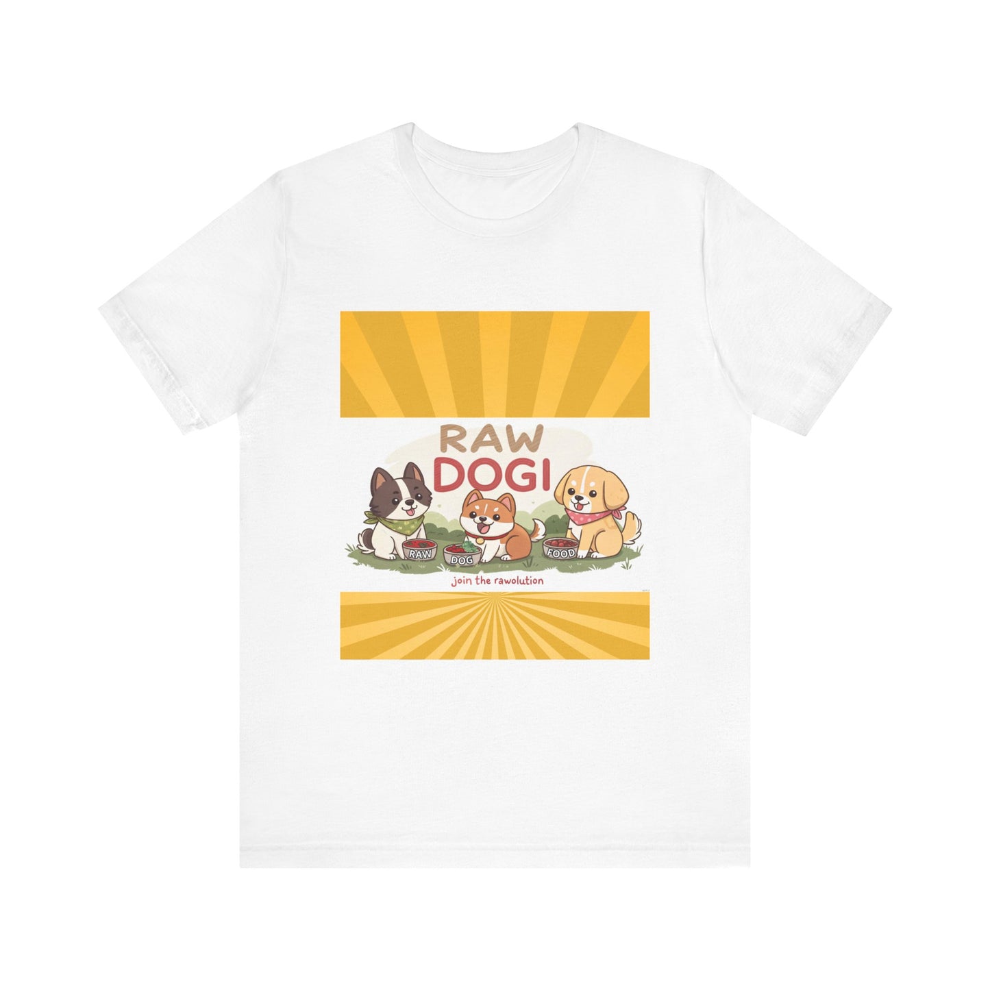 Raw Dogi V2. Tee - Playful Puppies Design