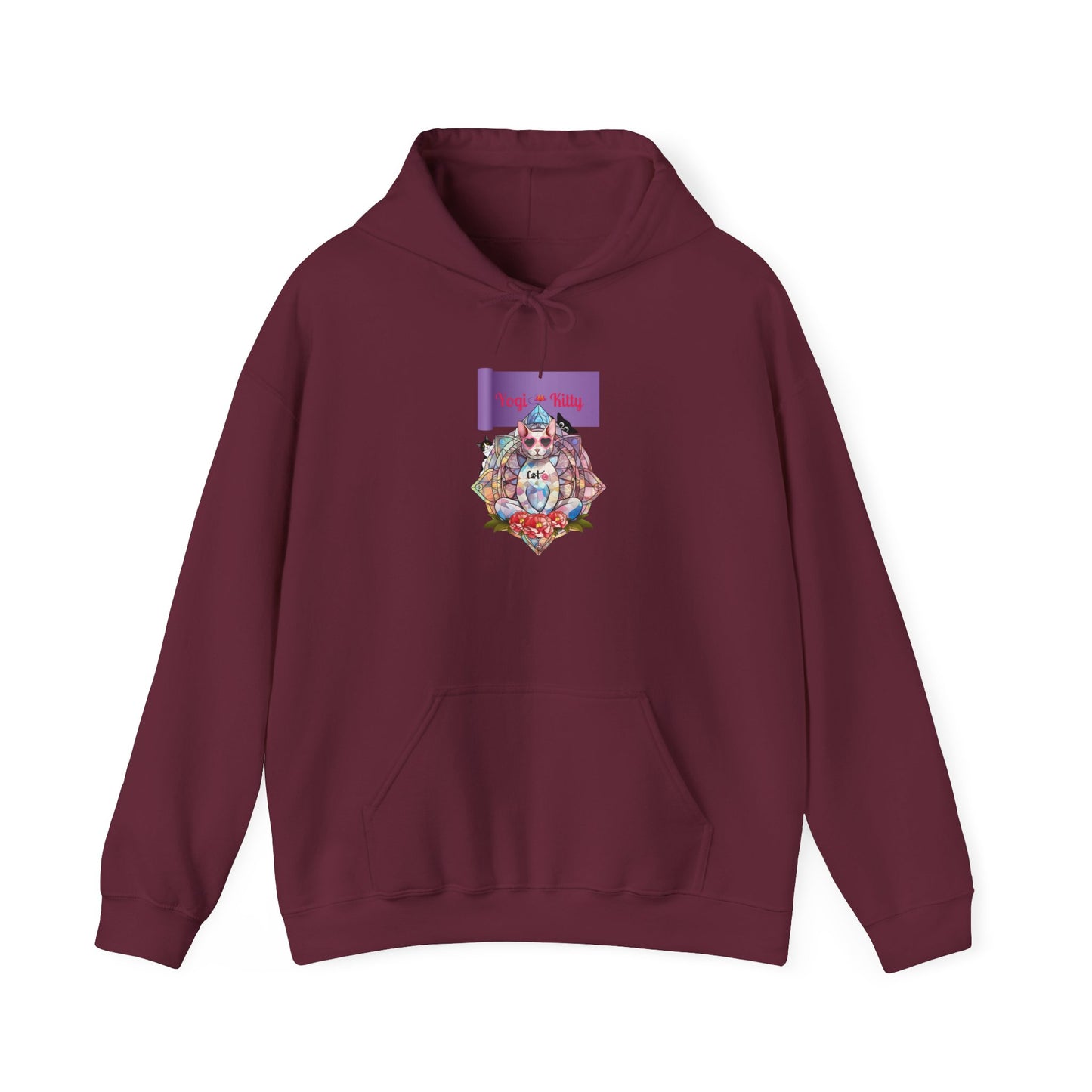 Yogi Kitty V4. Hoodie - Cat Lovers Sweatshirt