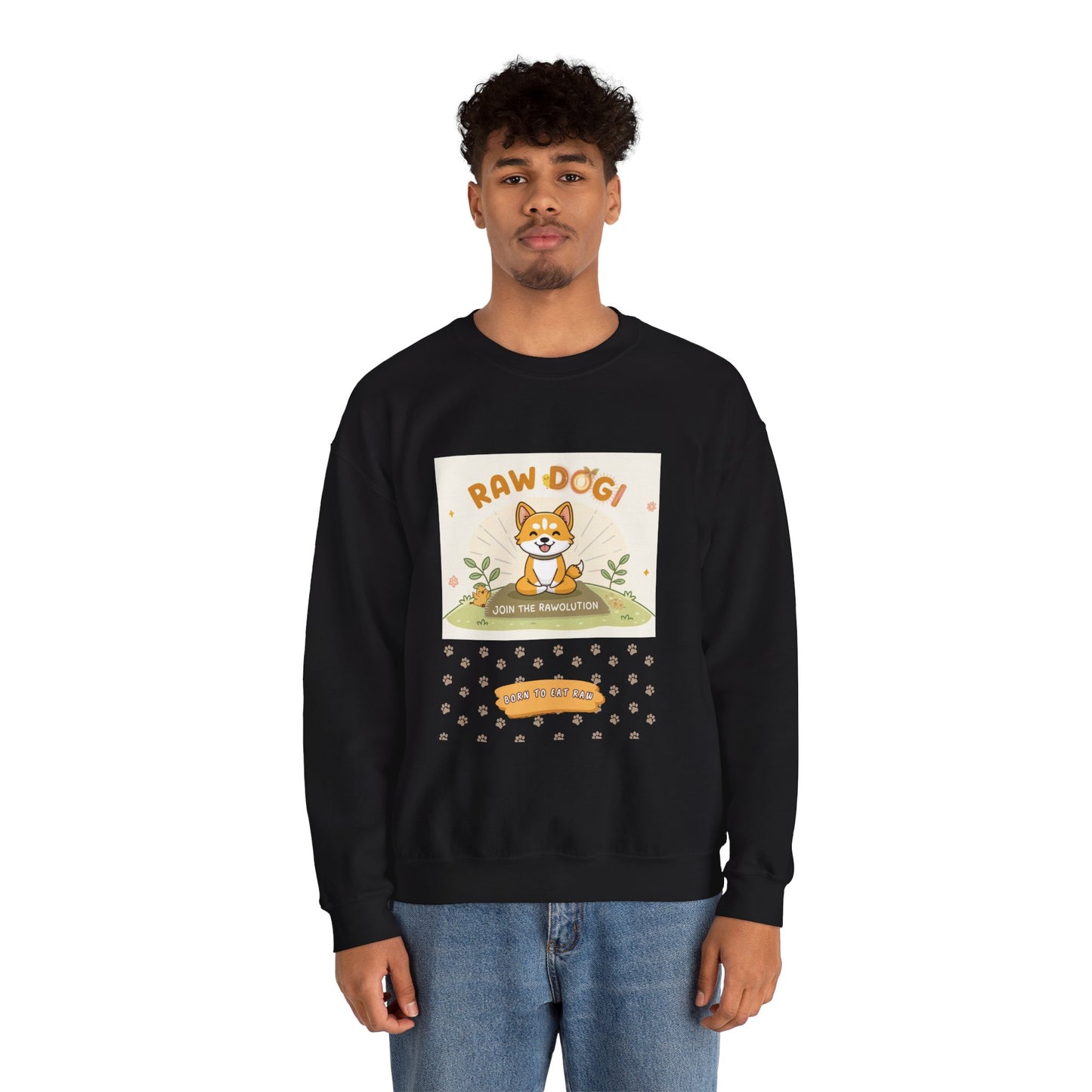 Raw Dogi V1.4.2. Sweatshirt - Playful Vibrant Design