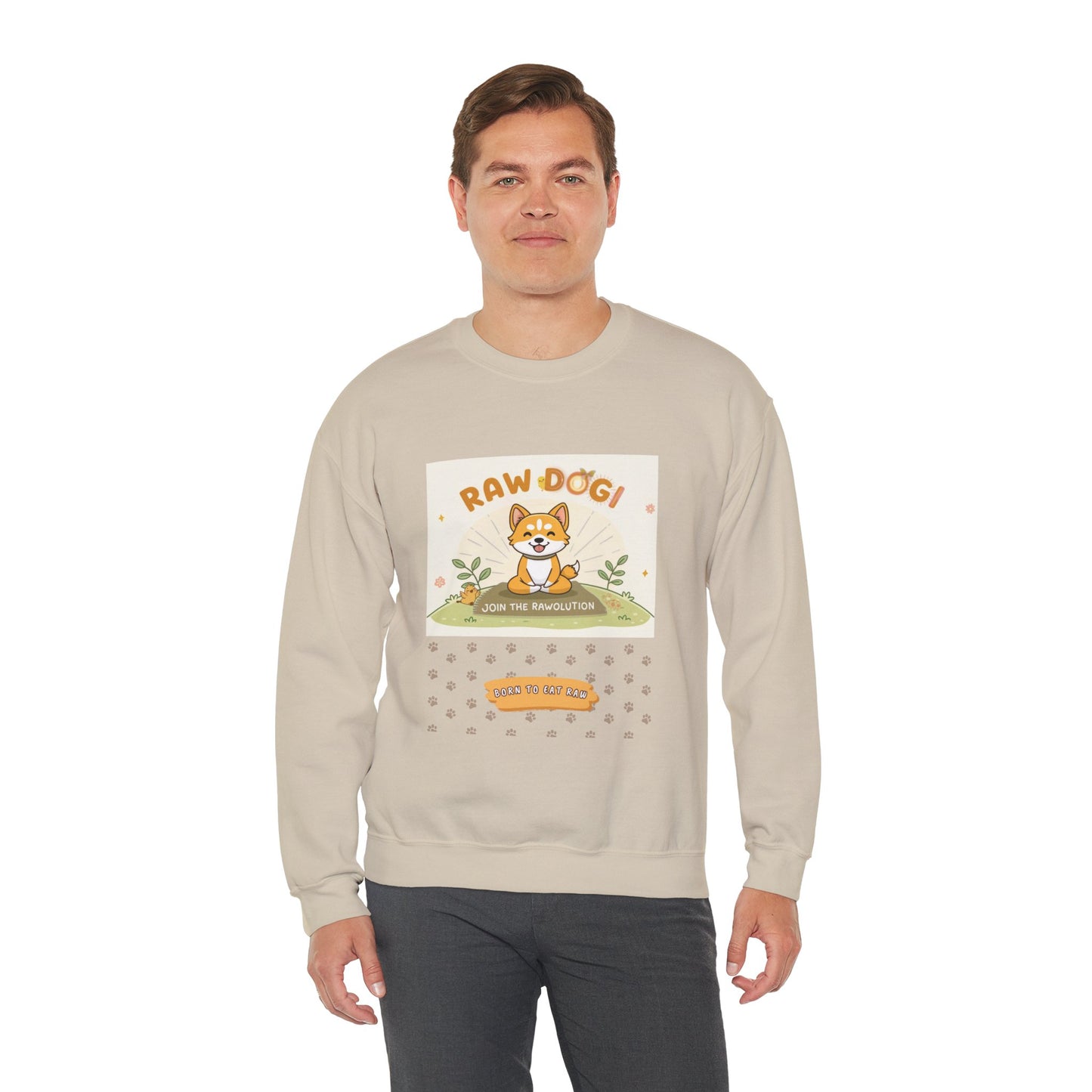 Raw Dogi V1.4.2. Sweatshirt - Playful Vibrant Design