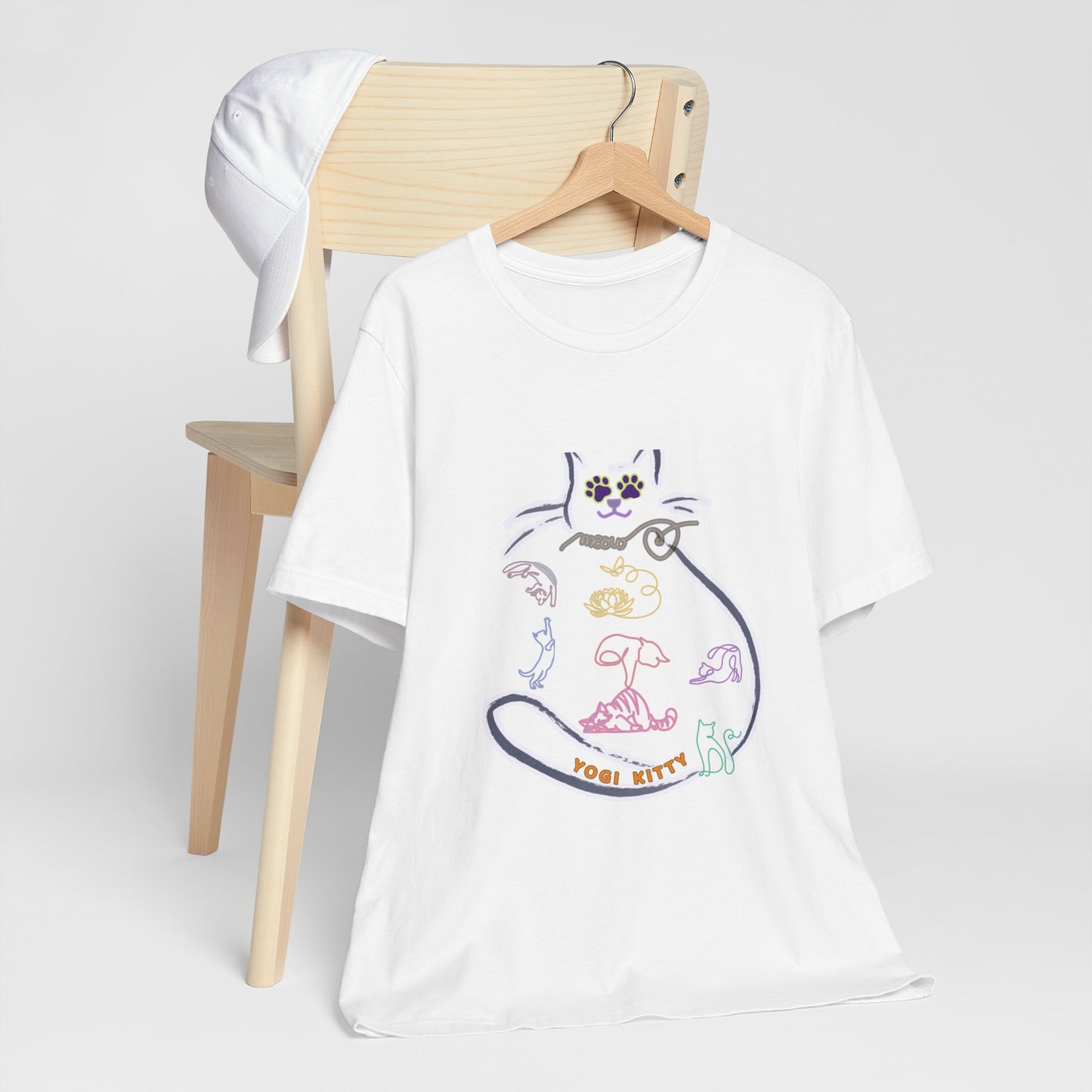 Yogi Kitty V9. Tee - Cute Cat Yoga Shirt