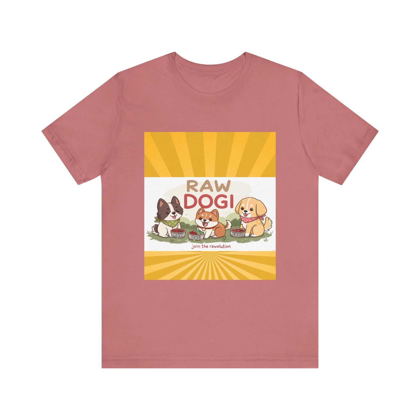 Raw Dogi V2. Tee - Playful Puppies Design