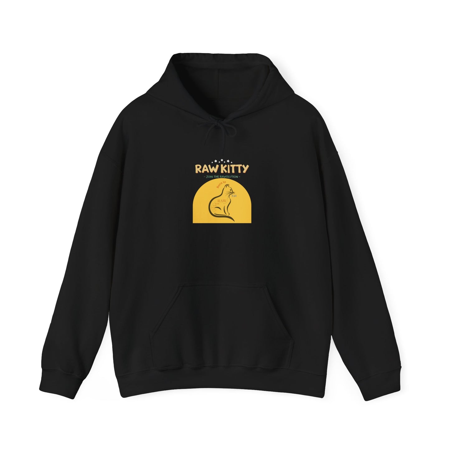 RAW KITTY V2.2 Hoodie - Nature Strength Cat Design