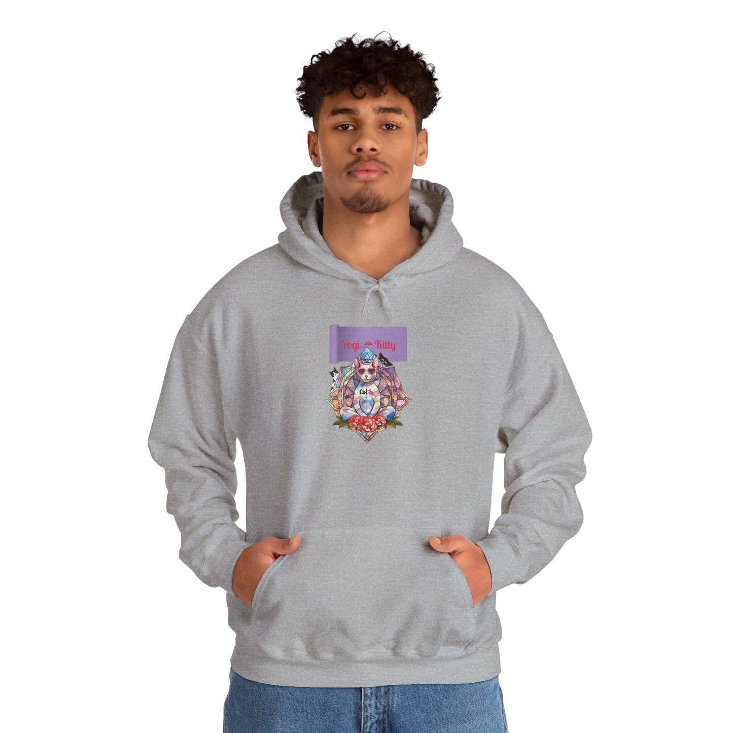 Yogi Kitty V4. Hoodie - Cat Lovers Sweatshirt