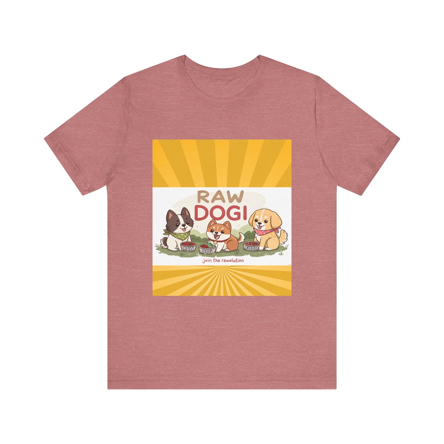 Raw Dogi V2. Tee - Playful Puppies Design