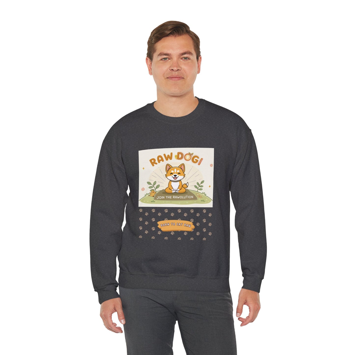 Raw Dogi V1.4.2. Sweatshirt - Playful Vibrant Design