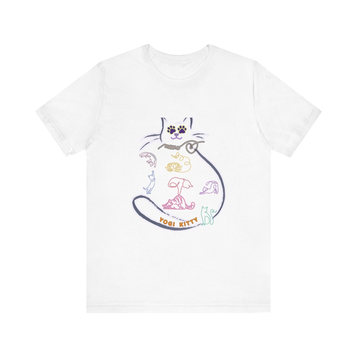 Yogi Kitty V9. Tee - Cute Cat Yoga Shirt