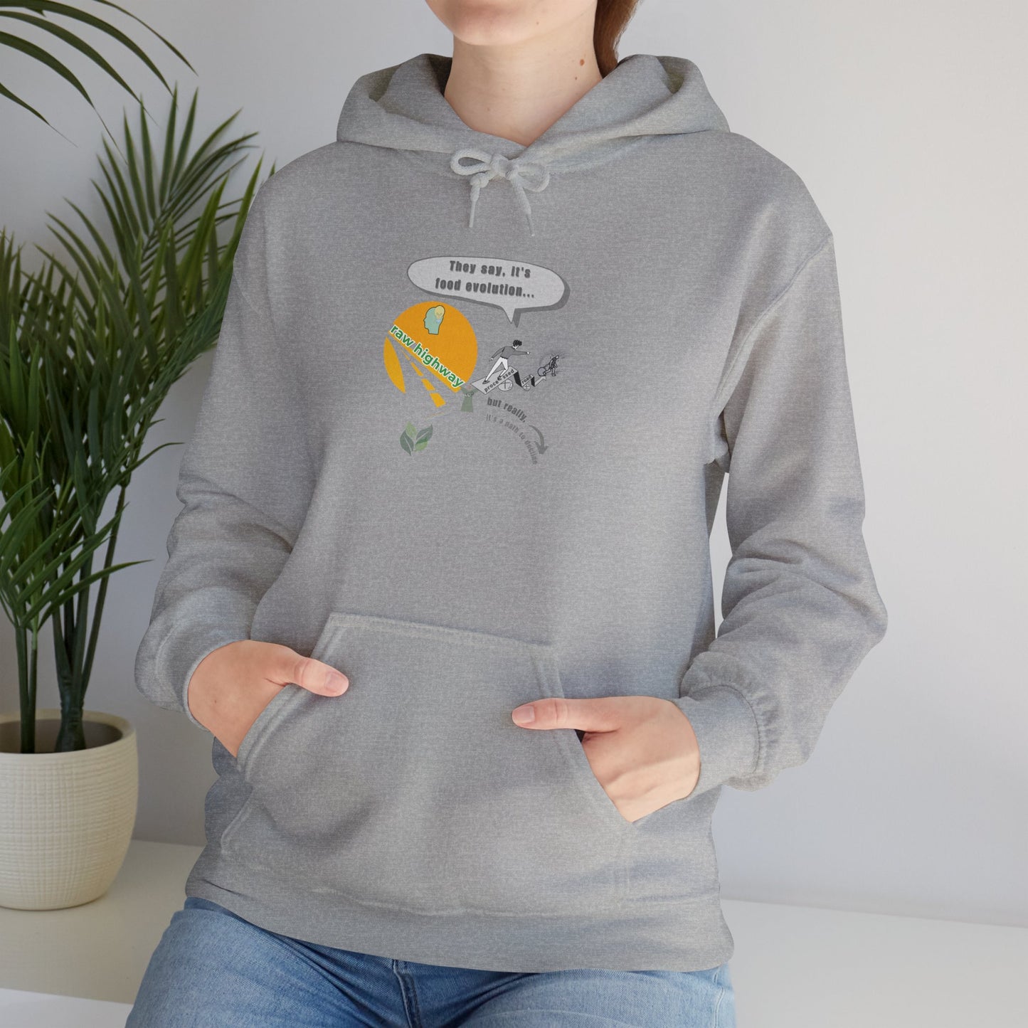 Raw vs Processed Path Hoodie – Sunshine Vibes Wellness Design | Why Choose Raw Knowledge v8.2