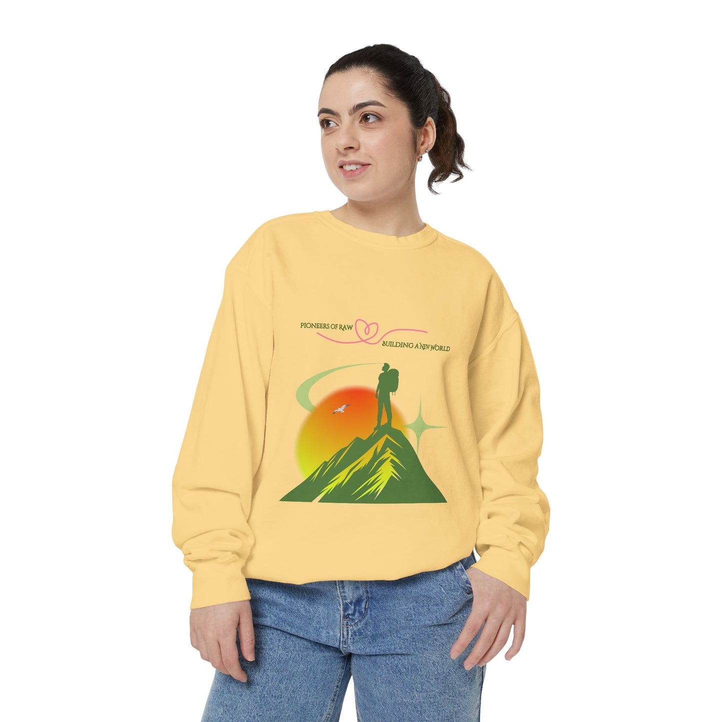 Why Choose Raw Knowledge v4 Sweatshirt – Cozy Unisex Garment-Dyed Pullover for Nature Lovers, Conscious Living & Raw Nutrition Enthusiasts