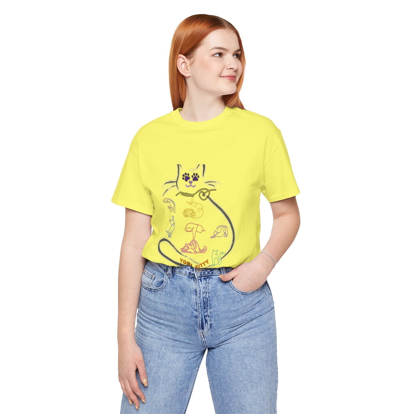 Yogi Kitty V9. Tee - Cute Cat Yoga Shirt