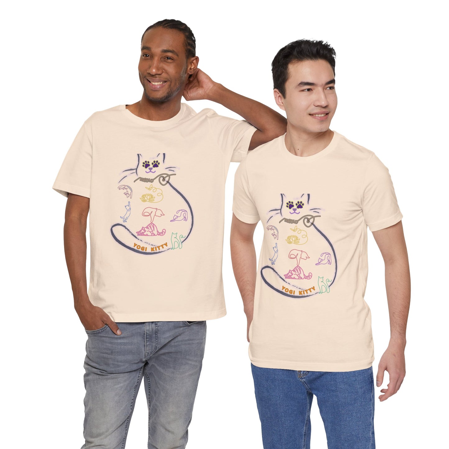 Yogi Kitty V9. Tee - Cute Cat Yoga Shirt
