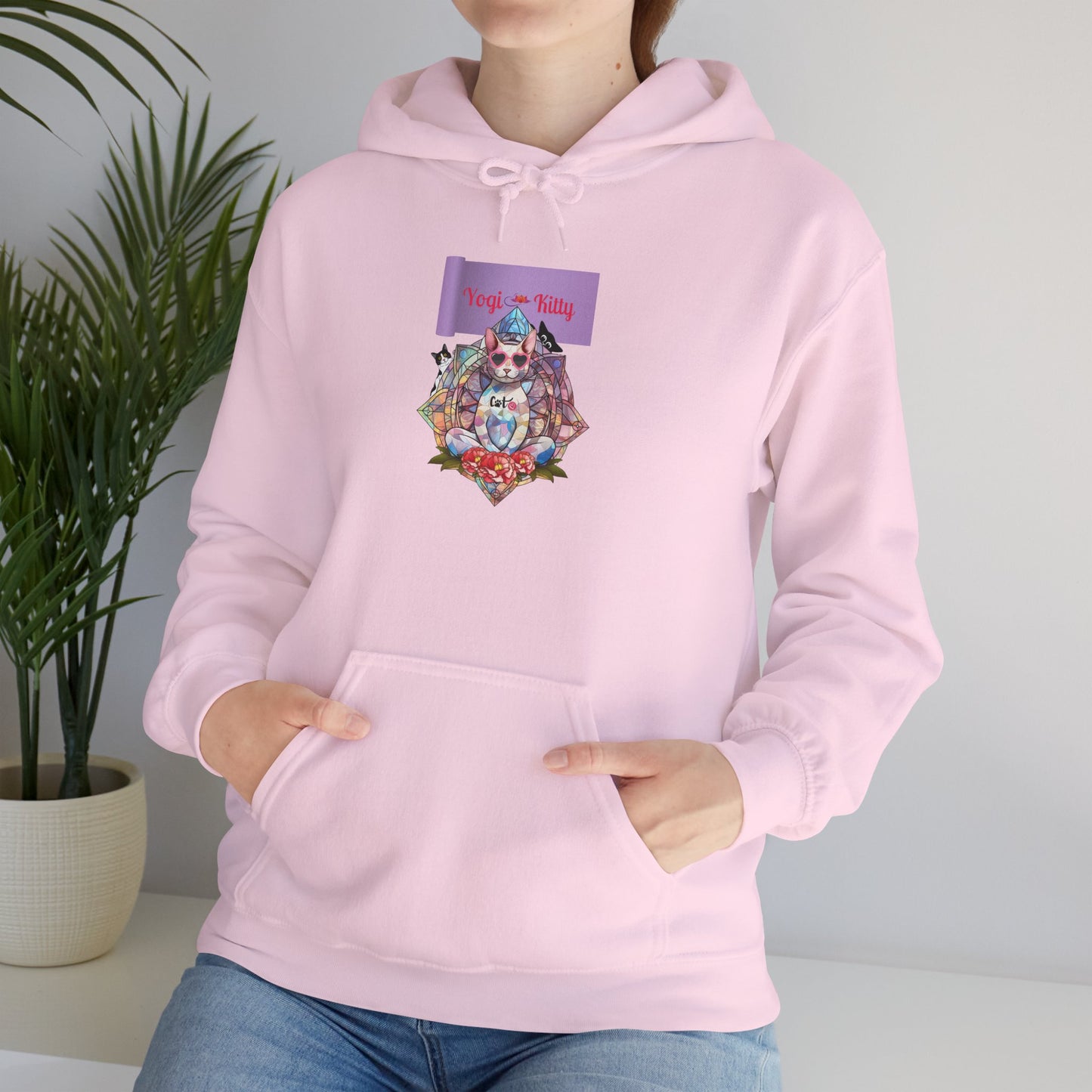 Yogi Kitty V4. Hoodie - Cat Lovers Sweatshirt