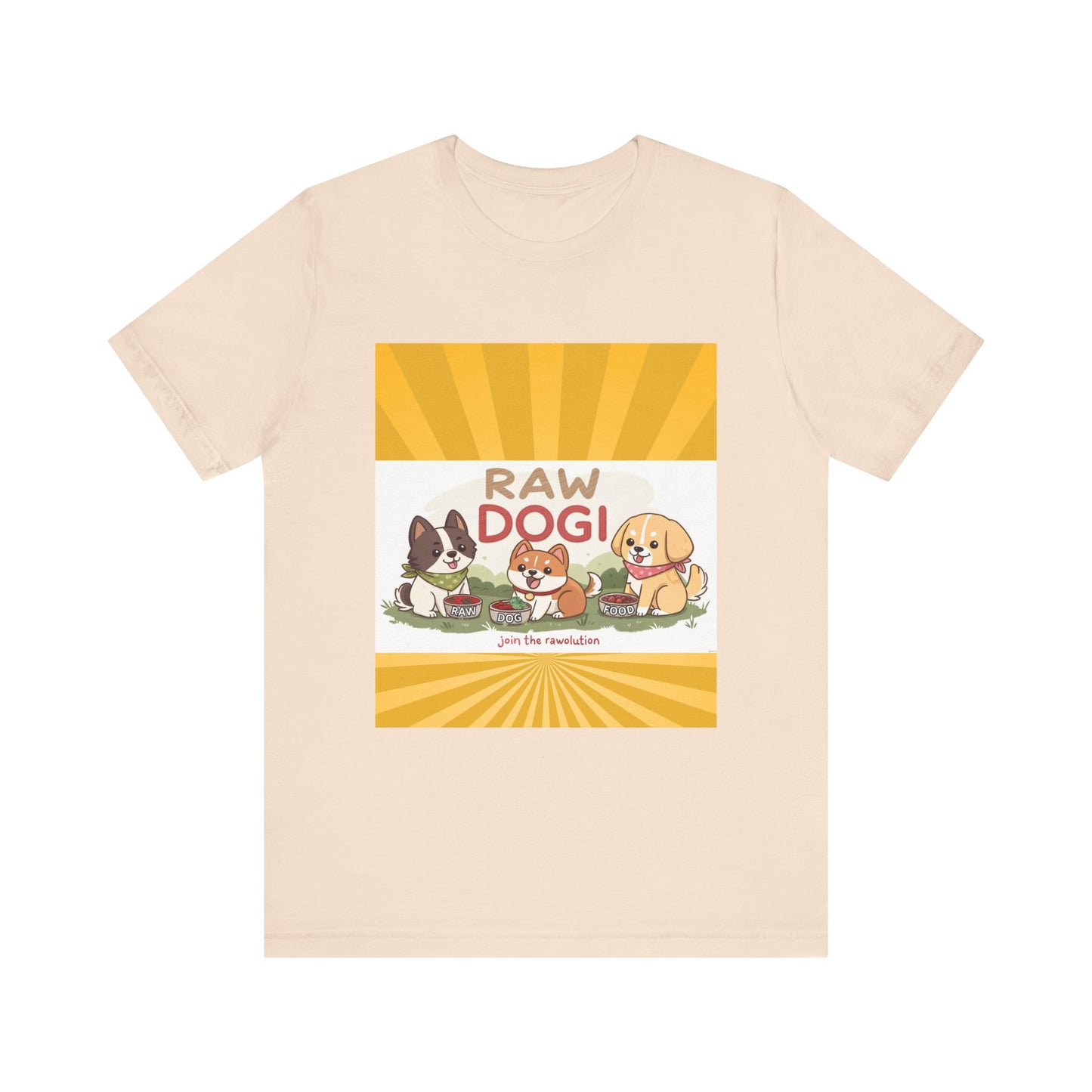 Raw Dogi V2. Tee - Playful Puppies Design