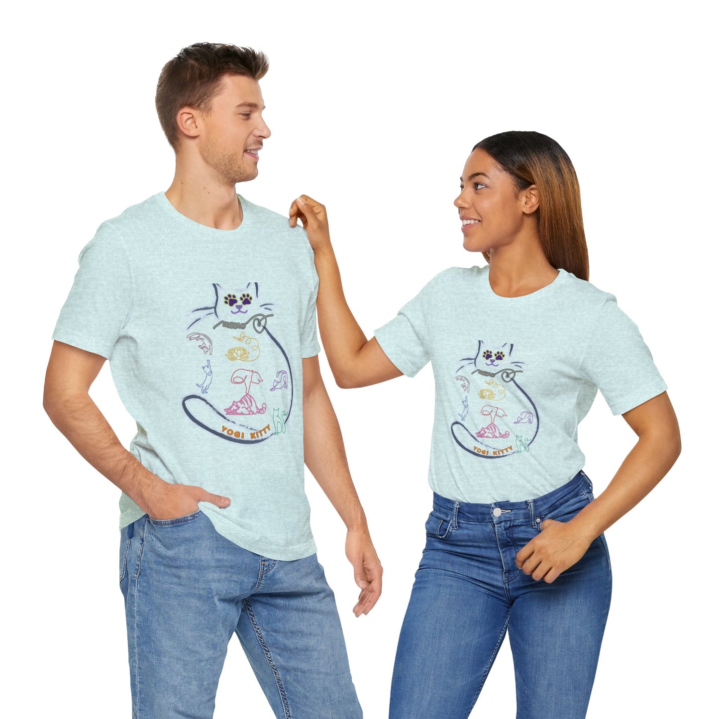 Yogi Kitty V9. Tee - Cute Cat Yoga Shirt