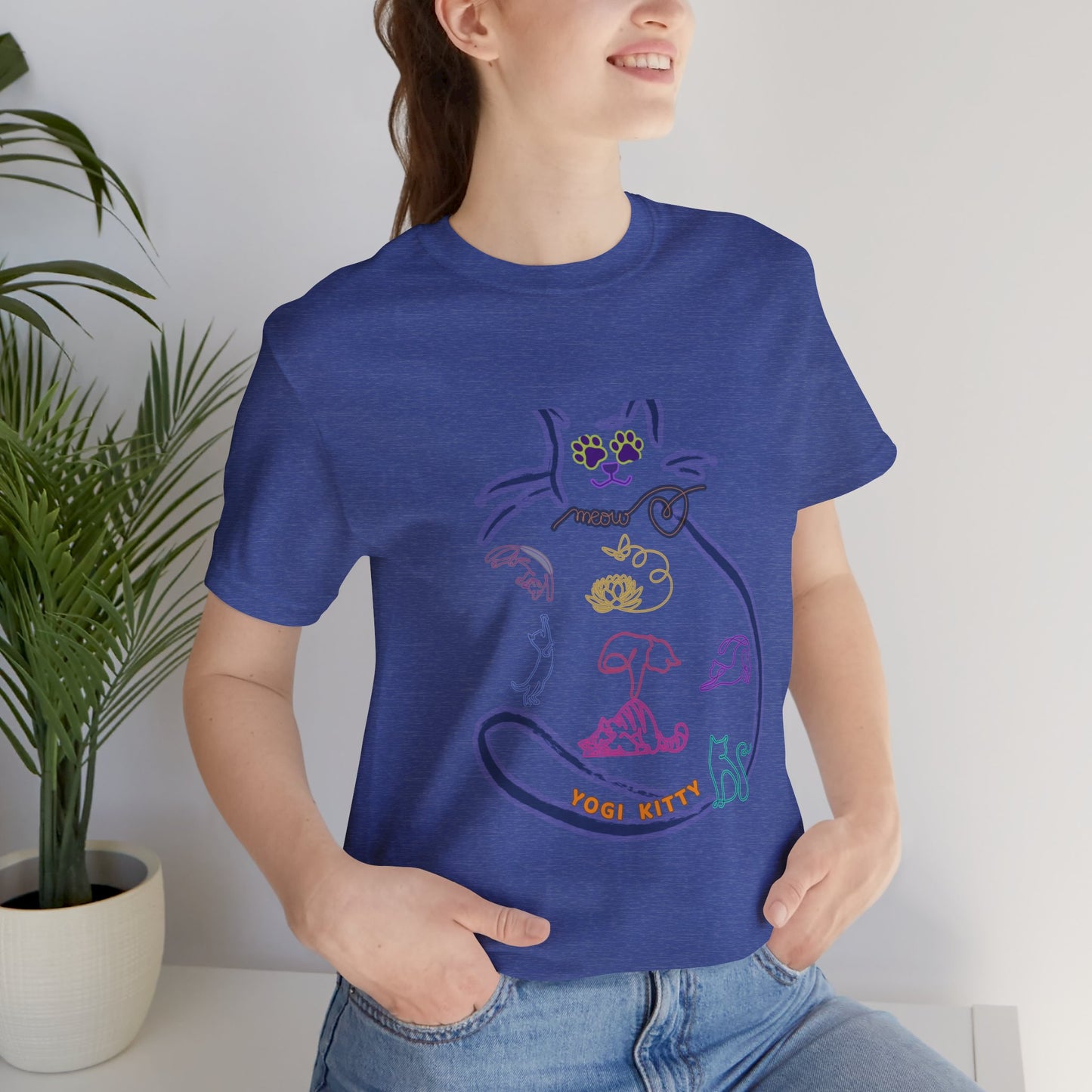 Yogi Kitty V9. Tee - Cute Cat Yoga Shirt