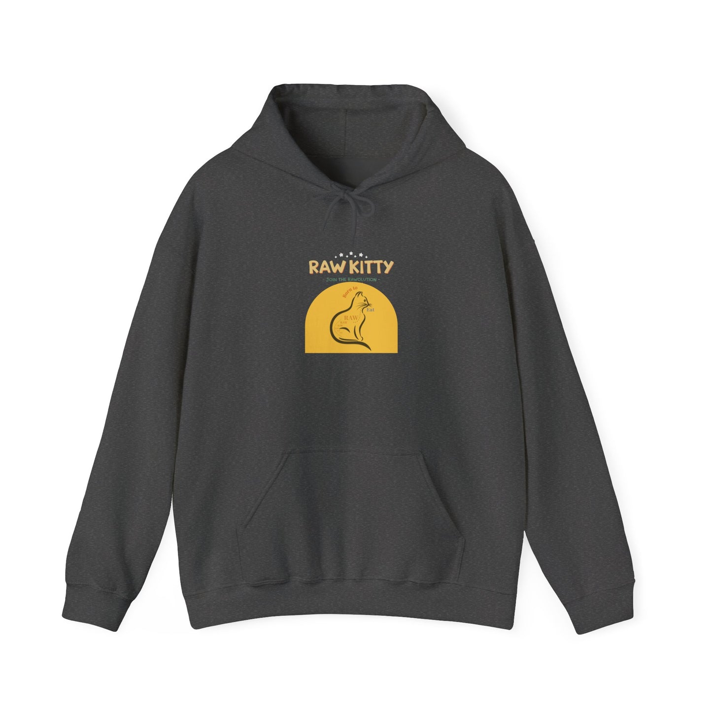 RAW KITTY V2.2 Hoodie - Nature Strength Cat Design