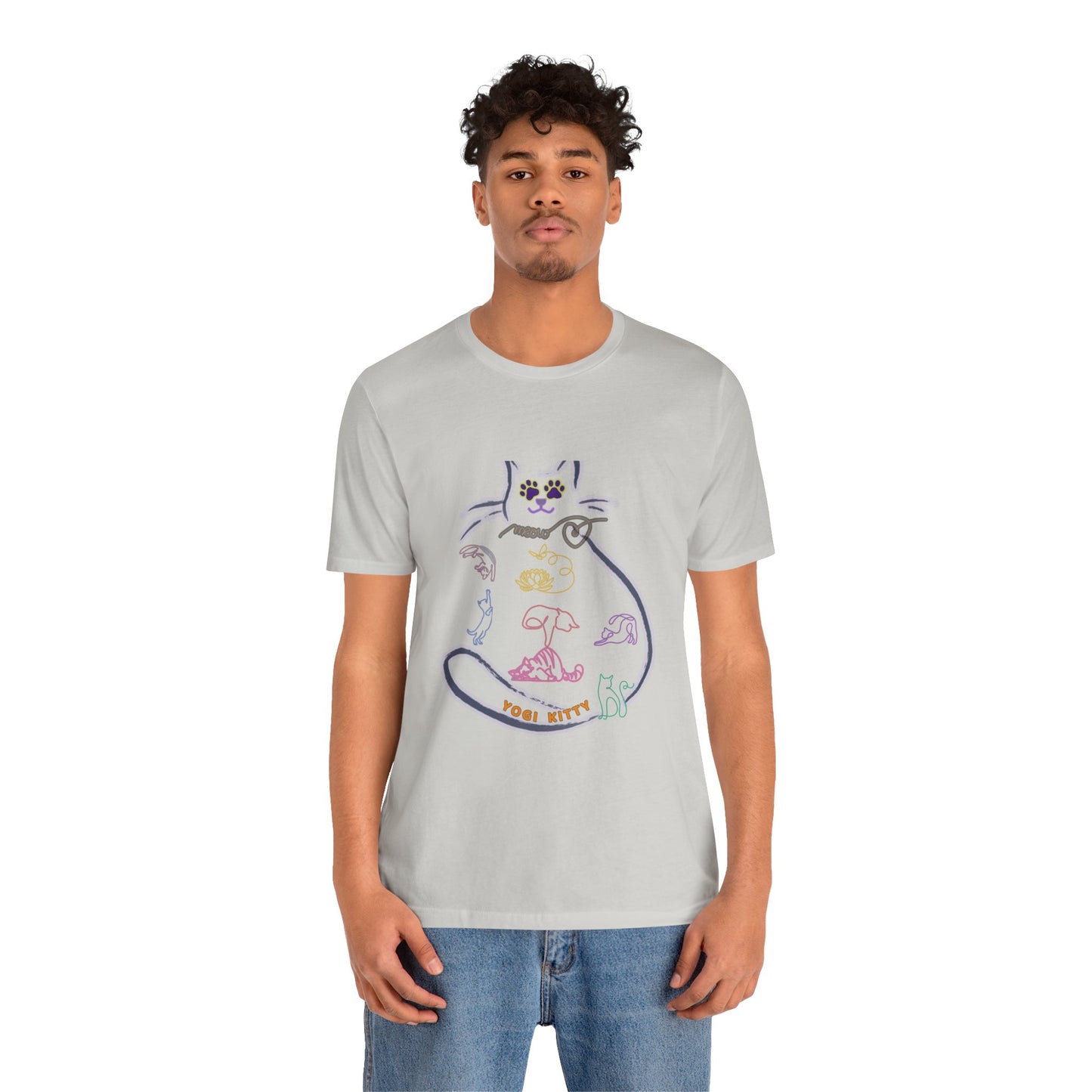 Yogi Kitty V9. Tee - Cute Cat Yoga Shirt