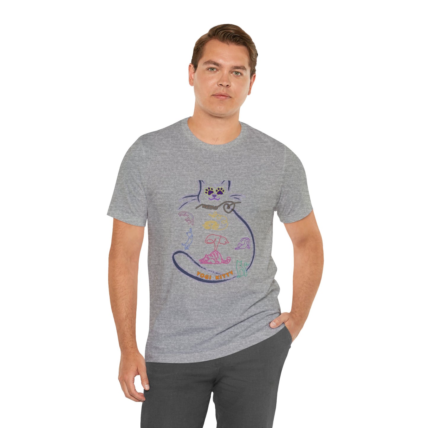 Yogi Kitty V9. Tee - Cute Cat Yoga Shirt