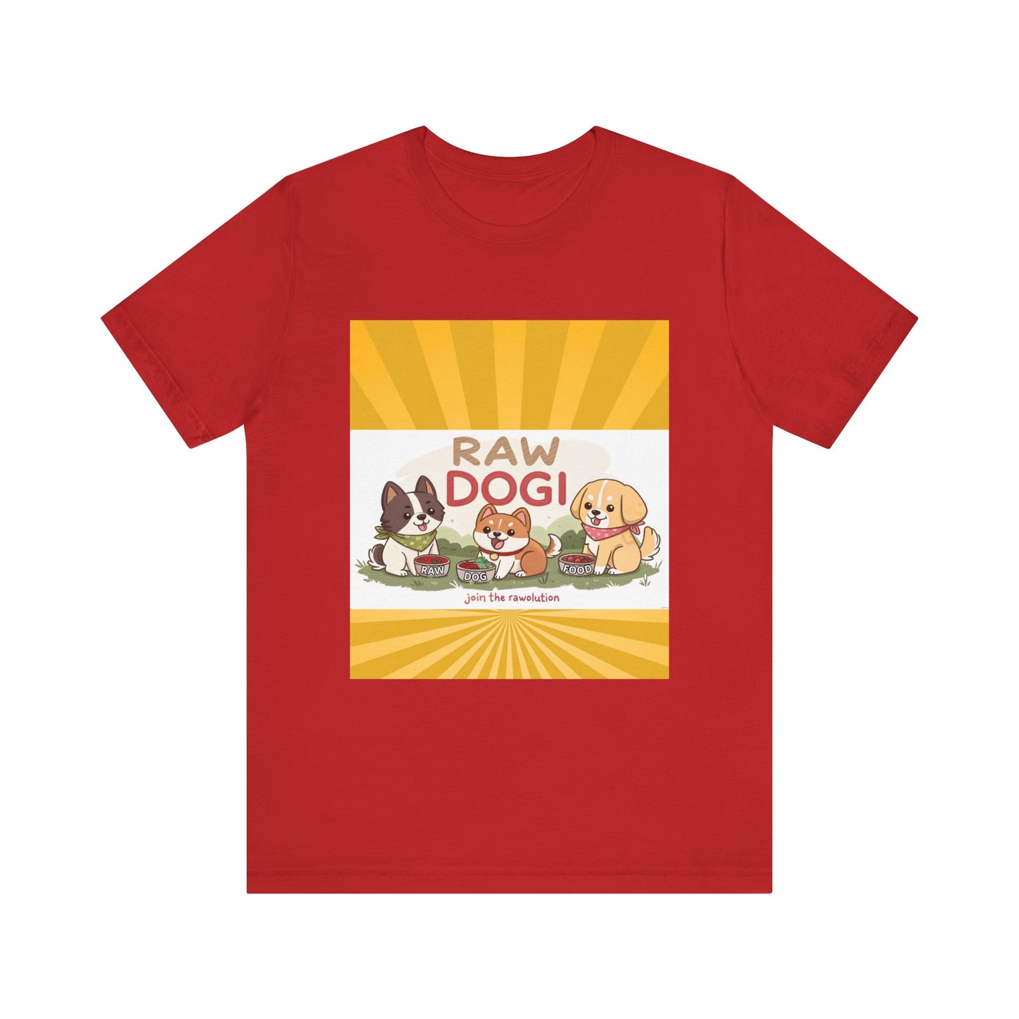 Raw Dogi V2. Tee - Playful Puppies Design