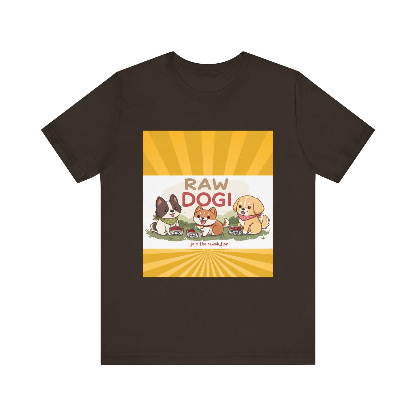 Raw Dogi V2. Tee - Playful Puppies Design