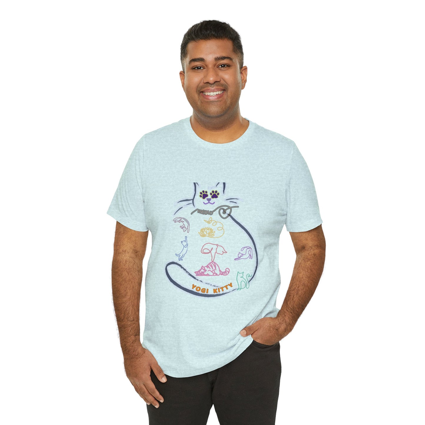 Yogi Kitty V9. Tee - Cute Cat Yoga Shirt