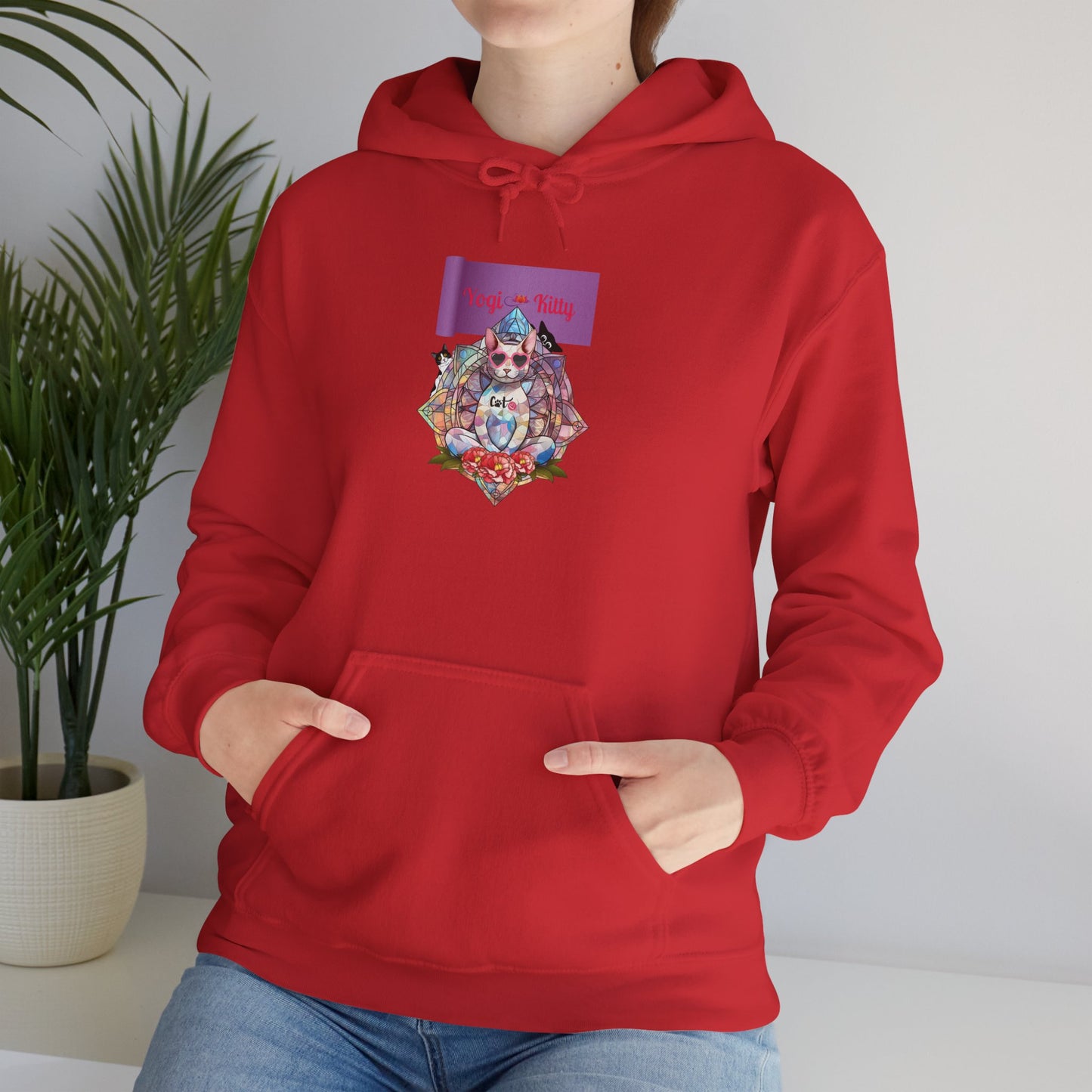 Yogi Kitty V4. Hoodie - Cat Lovers Sweatshirt
