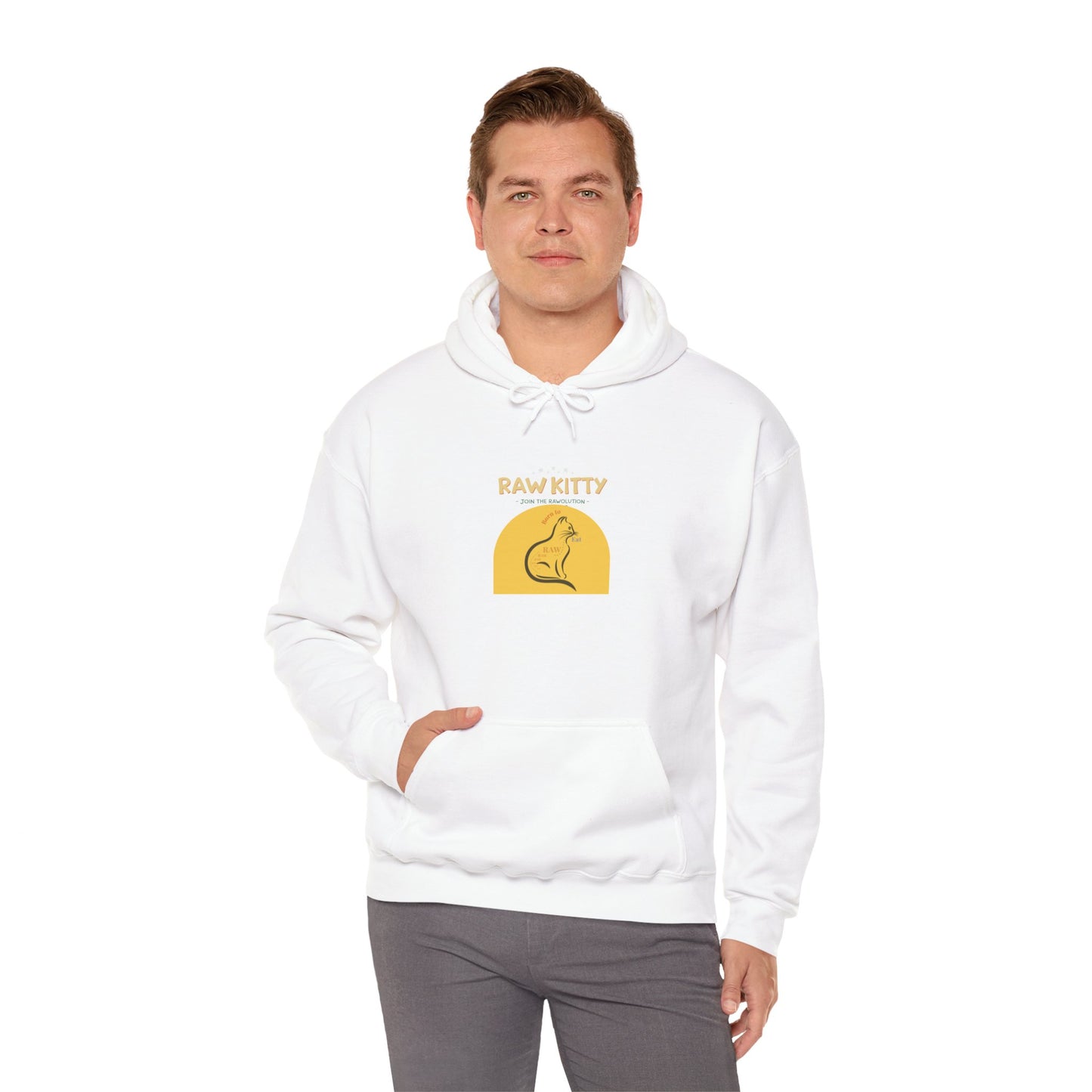 RAW KITTY V2.2 Hoodie - Nature Strength Cat Design
