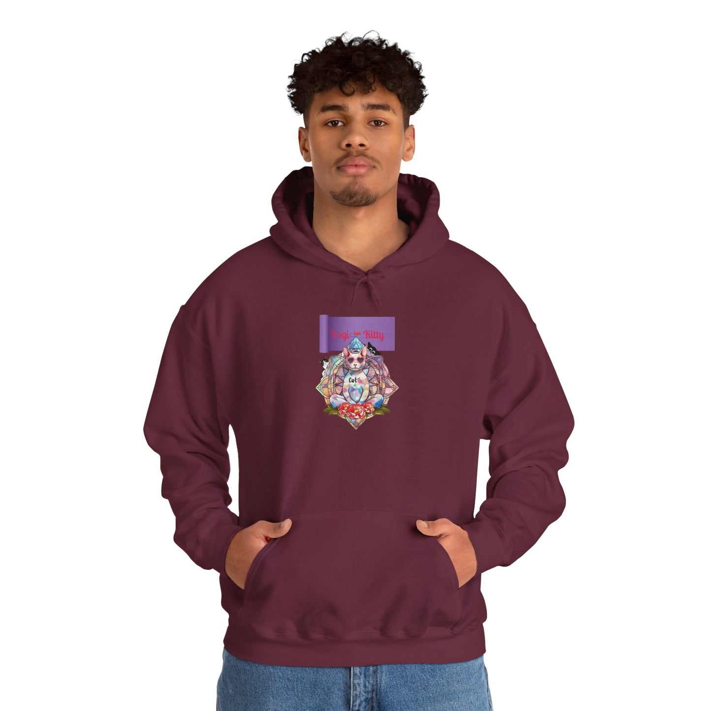 Yogi Kitty V4. Hoodie - Cat Lovers Sweatshirt