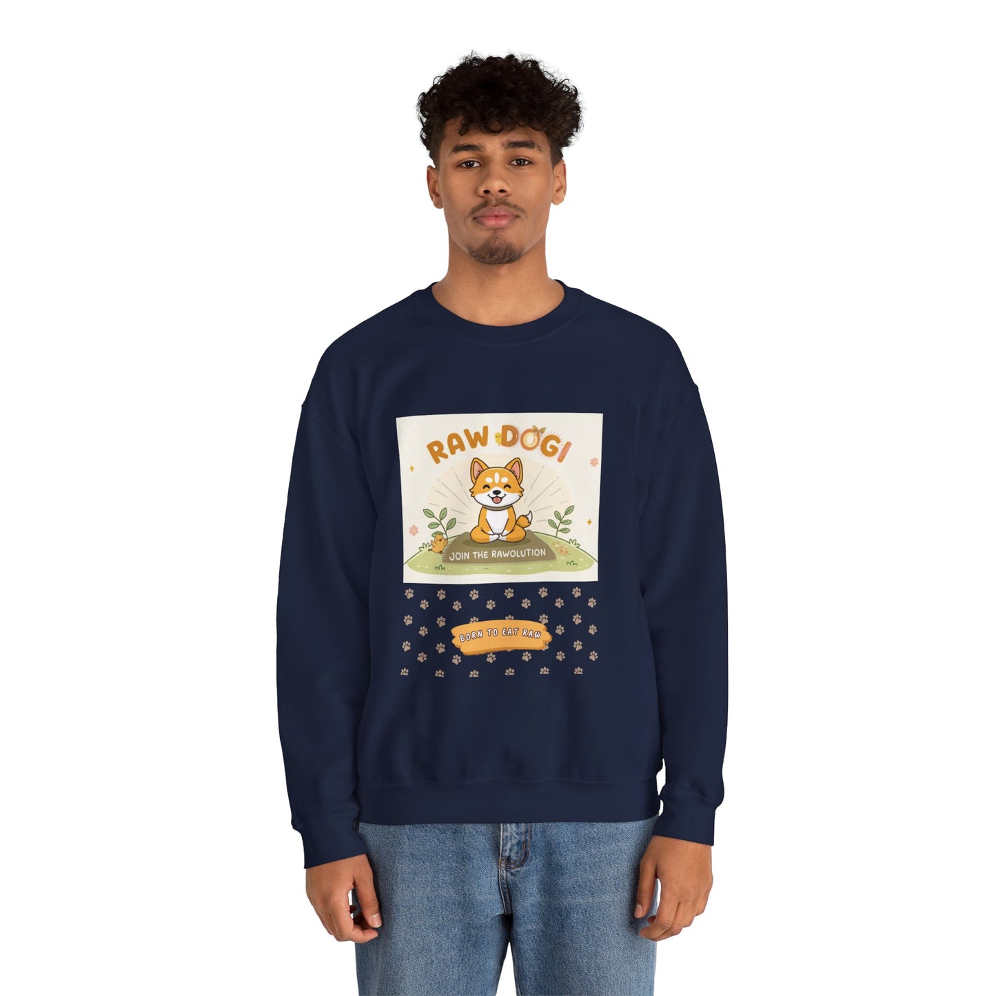Raw Dogi V1.4.2. Sweatshirt - Playful Vibrant Design