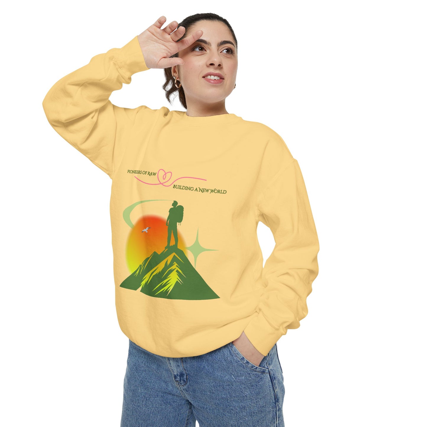 Why Choose Raw Knowledge v4 Sweatshirt – Cozy Unisex Garment-Dyed Pullover for Nature Lovers, Conscious Living & Raw Nutrition Enthusiasts