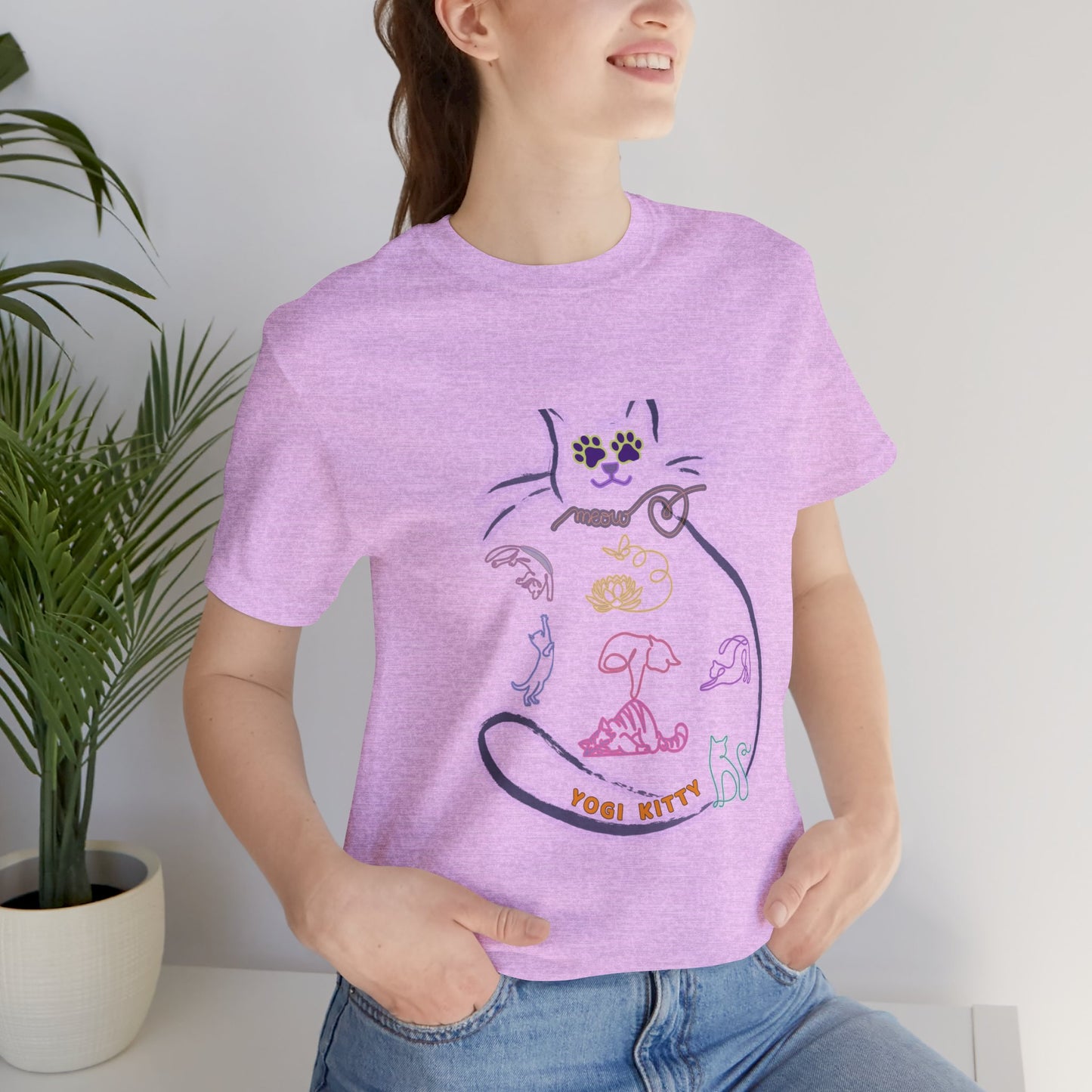 Yogi Kitty V9. Tee - Cute Cat Yoga Shirt