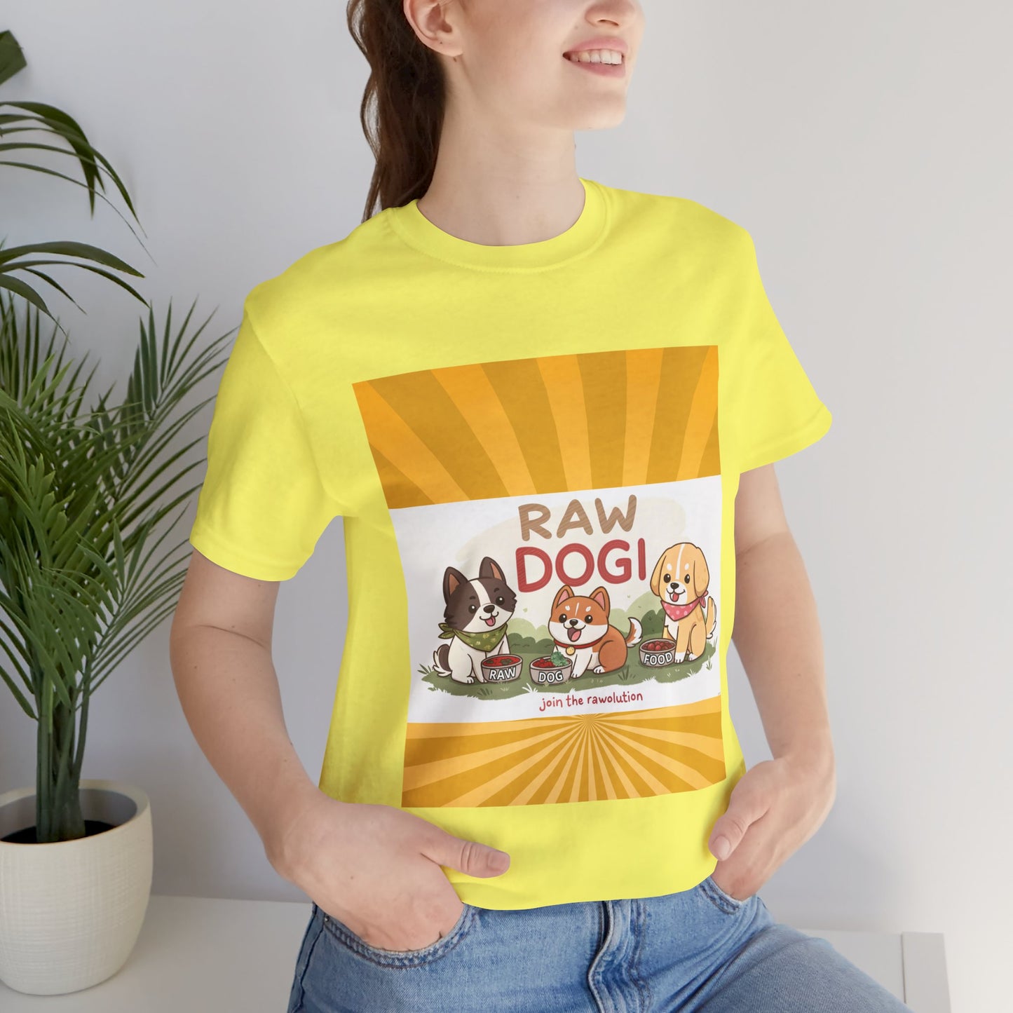 Raw Dogi V2. Tee - Playful Puppies Design