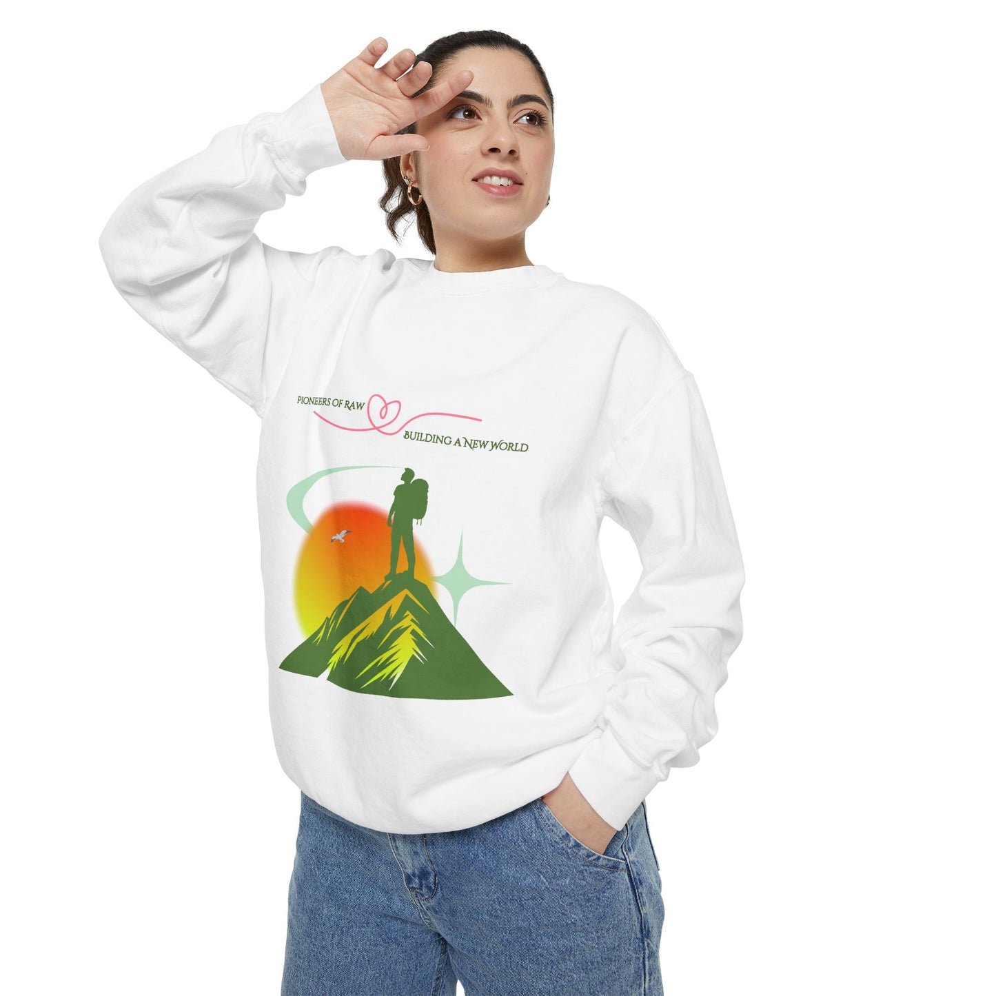 Why Choose Raw Knowledge v4 Sweatshirt – Cozy Unisex Garment-Dyed Pullover for Nature Lovers, Conscious Living & Raw Nutrition Enthusiasts